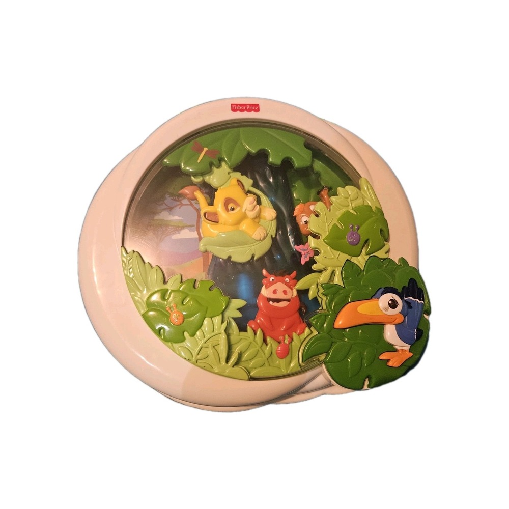 Fisher Price Lion King Light Up Musical Crib‎ Soother Lights And Sounds HTF